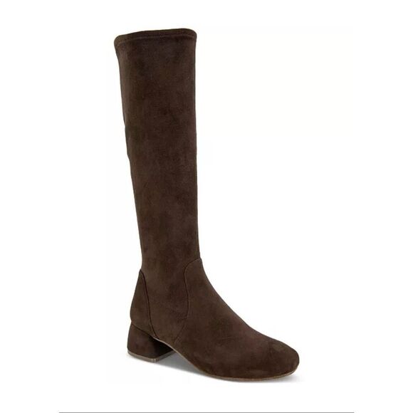 gentle souls Shoes - Gentle Souls by Kenneth Cole 1.75” Emily Stretch Suede Boots Chocolate 7